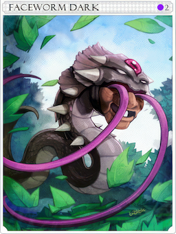 Dark Faceworm Card
