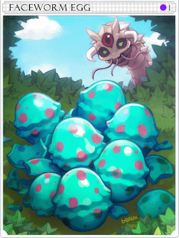 Faceworm Egg Card