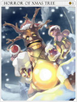 Decorated Evil Tree Card