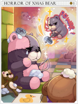 Abandoned Teddy Bear Card