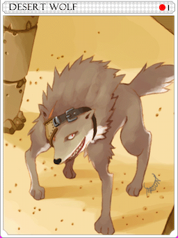 Desert Wolf Card