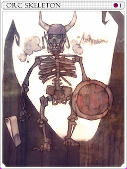 Orc Skeleton Card