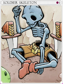 Soldier Skeleton Card