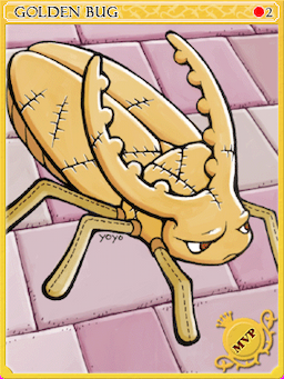 Golden Thief Bug Card